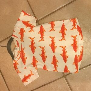 NWT Kate Quinn Orange Sharks Tee